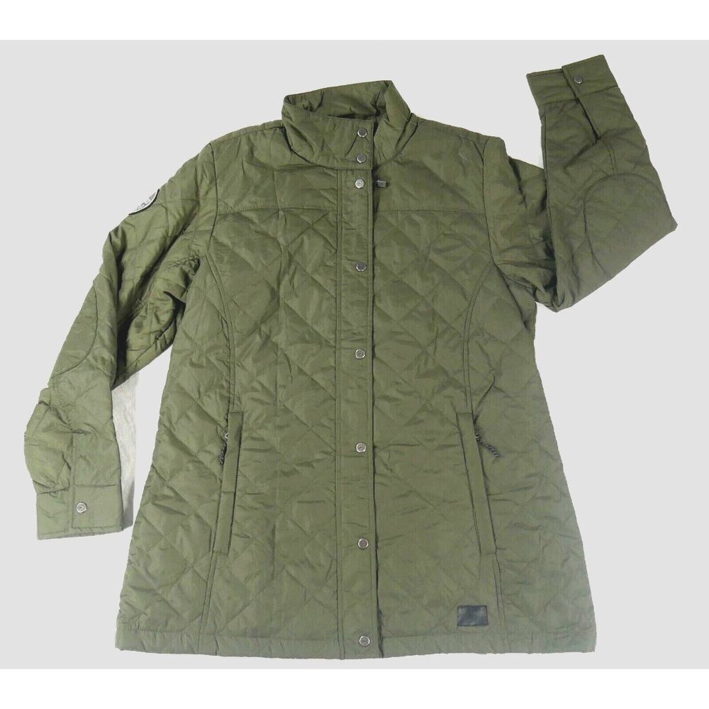 Roots73 Cedarpoint Olive Green Insulated Jacket Full Zip Coat  Womens Large ****